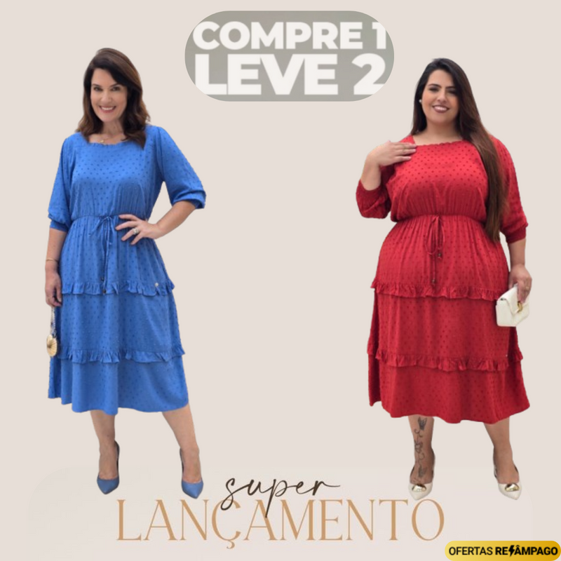 Vestido Ayla - Pague 1 e leve 2  [FRETE GRÁTIS SÓ HOJE]